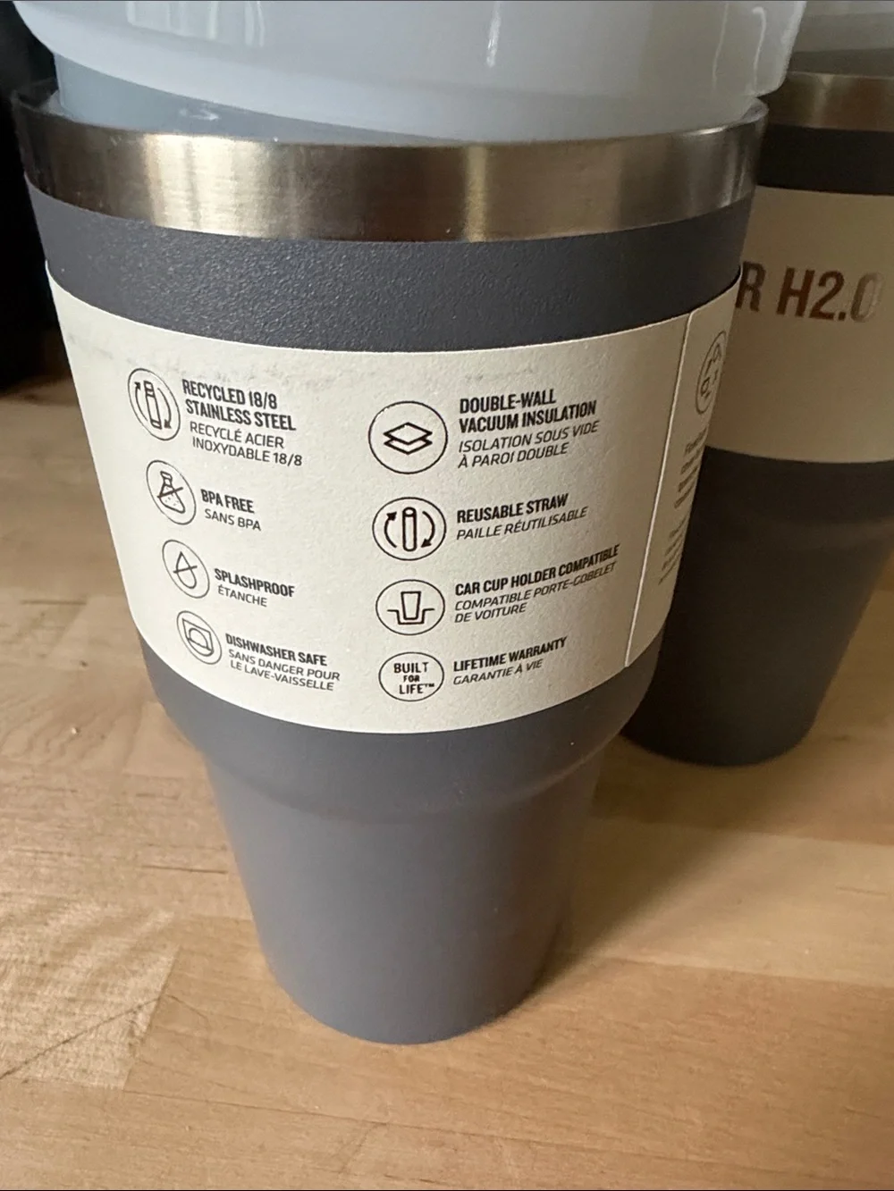 Stanley Gray Quencher H2.0 Tumbler Duo with Straw Lid